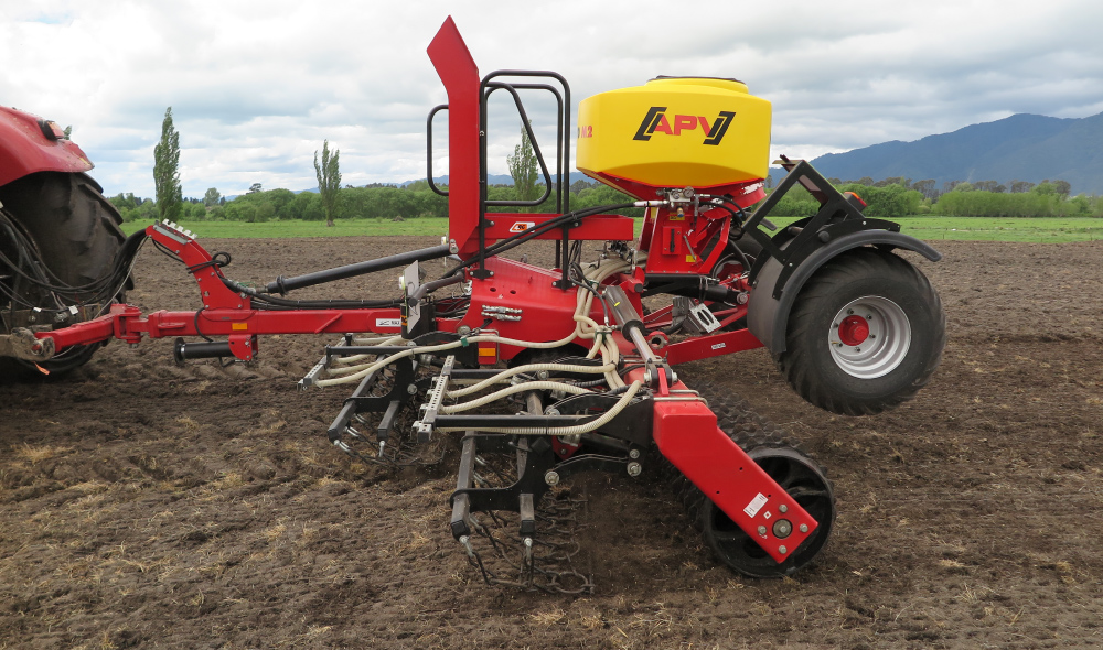 Roller seed drill