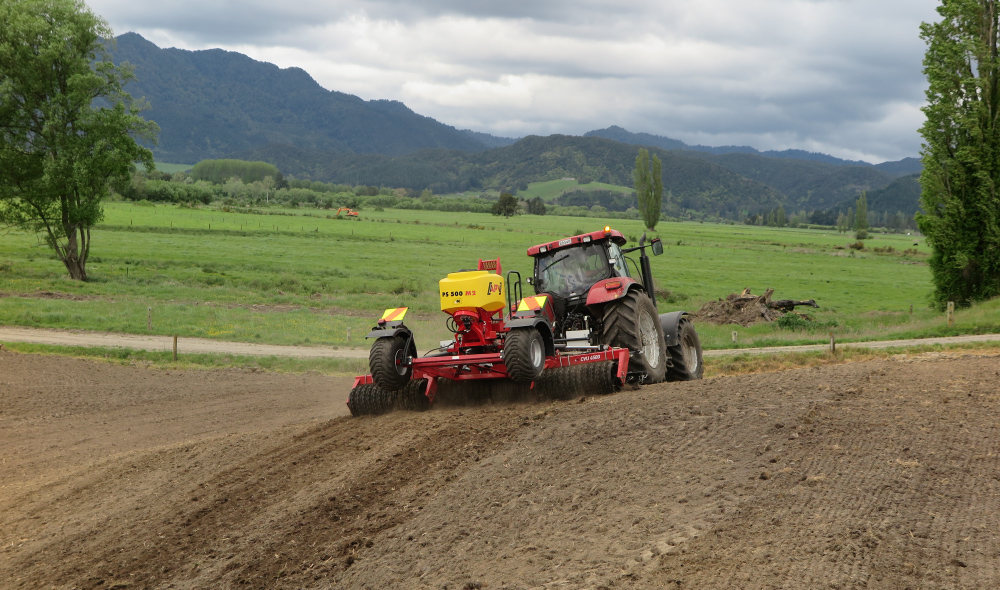 Roller seed drill